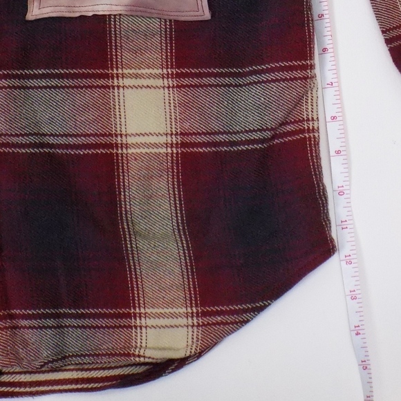 vintage style plaid flannel hand dye with stars - Picture 7 of 8